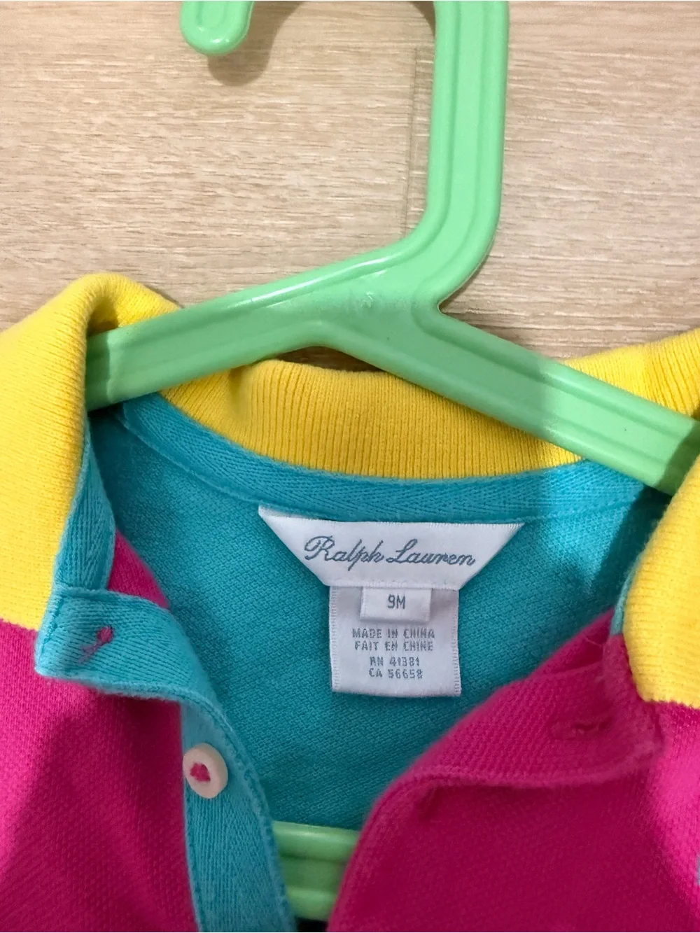 Ralph Lauren Pink Multi-Color Ruffle Polo Dress & Bloomer Set